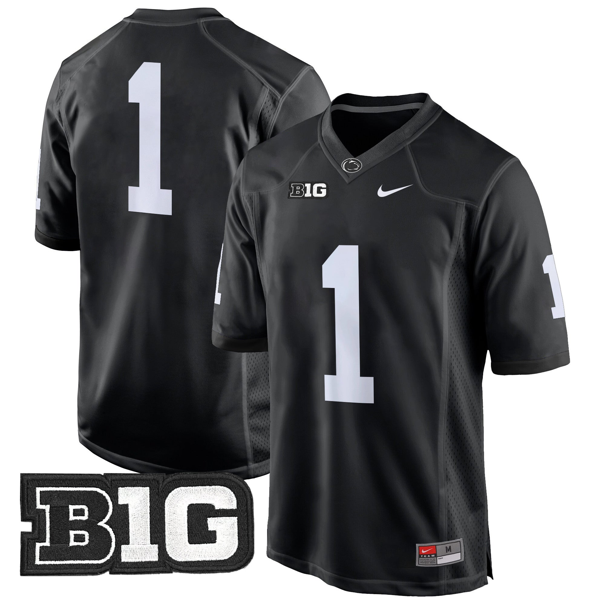 Penn State Nittany Lions 2024 Game Jersey – All Stitched – Black – #1 Team Jersey