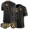 Chiefs 2024 AFC West Division Champions Patch Gold Vapor Limited Jersey – All Stitched – Black Gold – Rashee Rice Jersey