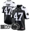 Penn State Nittany Lions 2024 Game Jersey – All Stitched – Black Alternate – Donald Trump Jersey