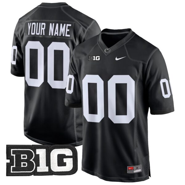 Penn State Nittany Lions 2024 Game Custom Jersey – All Stitched – Black Jersey