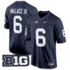 Penn State Nittany Lions 2024 Game Jersey – All Stitched – Navy – Harrison Wallace III Jersey