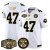 Chiefs 2024 AFC West Division Champions Patch Gold Vapor Limited Jersey – All Stitched – White Gold – Donald Trump Jersey