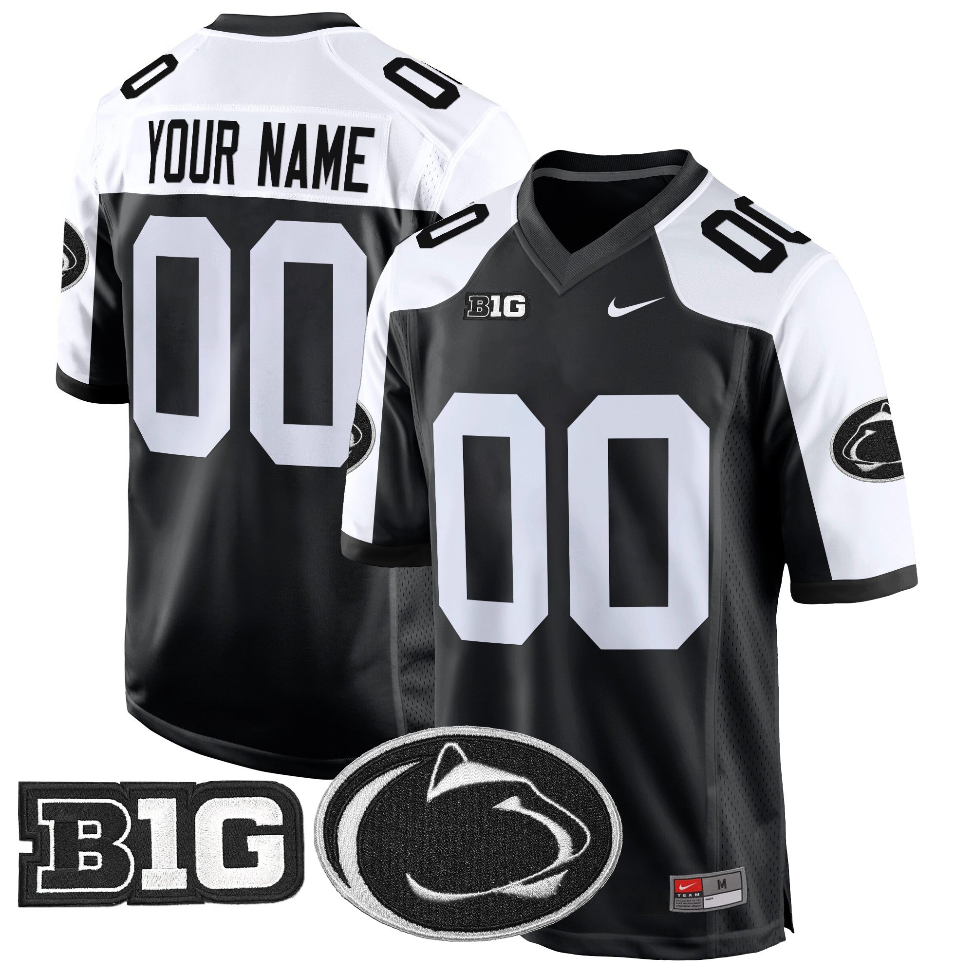 Penn State Nittany Lions 2024 Game Custom Jersey – All Stitched – Black Alternate Jersey