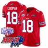Buffalo Bills 24/25 Jersey – Bills Mafia + AFC East Championship Patch – COOPER – 18 – Red Jersey