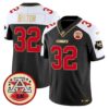 Chiefs 2024 Lamar Hunt Patch Vapor Limited Jersey – All Stitched – Black Alternate – Nick Bolton Jersey