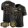 Chiefs 2024 AFC West Division Champions Patch Gold Vapor Limited Jersey – All Stitched – Black Gold – Donald Trump Jersey