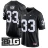 Penn State Nittany Lions 2024 Game Jersey – All Stitched – Black – Jack Ham Jersey