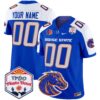 Boise State Broncos 2025 The Fiesta Bowl Patch Vapor Limited Custom Jersey – All Stitched – Royal Alternate Jersey