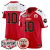 Chiefs 2024 AFC West Division Champions Patch Vapor Limited Jersey – All Stitched – Red Alternate – Isiah Pacheco Jersey