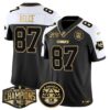 Chiefs 2024 AFC West Division Champions Patch Gold Vapor Limited Jersey – All Stitched – Alternate – Travis Kelce Jersey