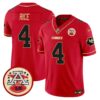 Chiefs 2024 Lamar Hunt Patch Vapor Limited Jersey – All Stitched – Red Special – Rashee Rice Jersey
