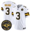 Pittsburgh Steelers Throwback 1933 Patch Vapor Limited Jersey – All Stitched – White – Russell Wilson Jersey