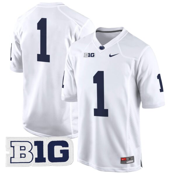 Penn State Nittany Lions 2024 Game Jersey – All Stitched – White – #1 Team Jersey