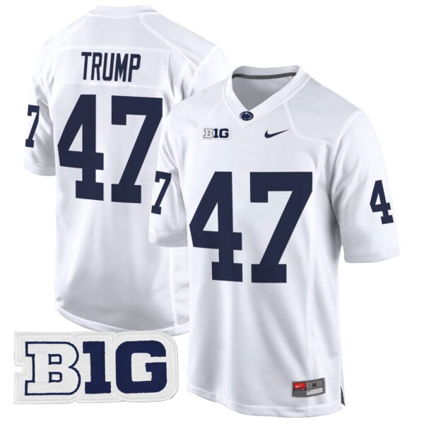 Penn State Nittany Lions 2024 Game Jersey – All Stitched – White – Donald Trump Jersey