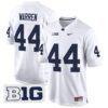 Penn State Nittany Lions 2024 Game Jersey – All Stitched – White – Tyler Warren Jersey