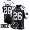 Penn State Nittany Lions 2024 Game Jersey – All Stitched – Black Alternate – Saquon Barkley Jersey