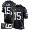 Penn State Nittany Lions 2024 Game Jersey – All Stitched – Black – Drew Allar Jersey