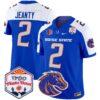 Boise State Broncos 2025 The Fiesta Bowl Patch Vapor Limited Jersey – All Stitched – Royal Alternate – Ashton Jeanty Jersey