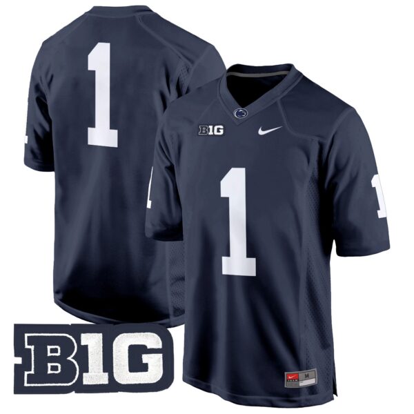 Penn State Nittany Lions 2024 Game Jersey – All Stitched – Navy – #1 Team Jersey