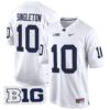 Penn State Nittany Lions 2024 Game Jersey – All Stitched – White – Nicholas Singleton Jersey