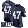 Penn State Nittany Lions 2024 Game Jersey – All Stitched – Navy – Donald Trump Jersey