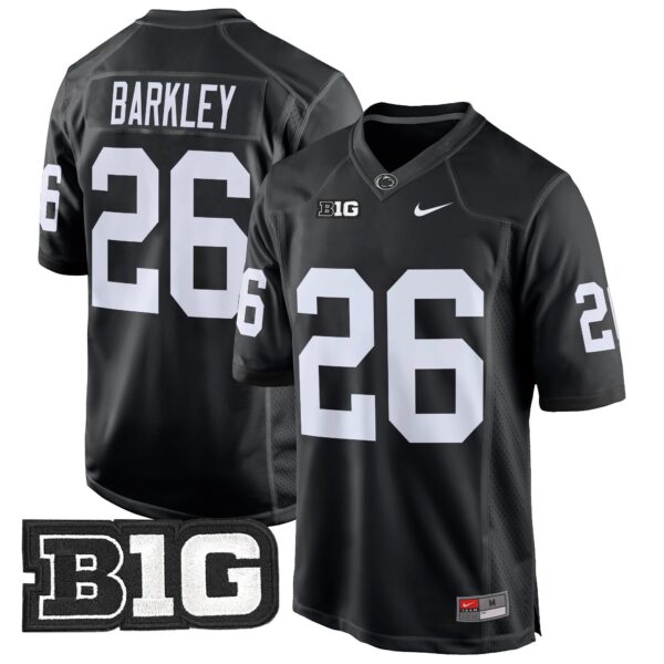 Penn State Nittany Lions 2024 Game Jersey – All Stitched – Black – Saquon Barkley Jersey