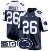 Penn State Nittany Lions 2024 Game Jersey – All Stitched – Navy Alternate – Saquon Barkley Jersey