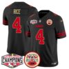 Chiefs 2024 AFC West Division Champions Patch Vapor Limited Jersey – All Stitched – Gold Trim – Rashee Rice Jersey