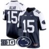 Penn State Nittany Lions 2024 Game Jersey – All Stitched – Navy Alternate – Drew Allar Jersey