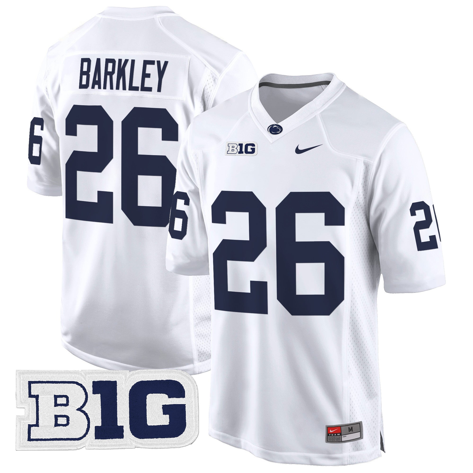 Penn State Nittany Lions 2024 Game Jersey – All Stitched – White – Saquon Barkley Jersey