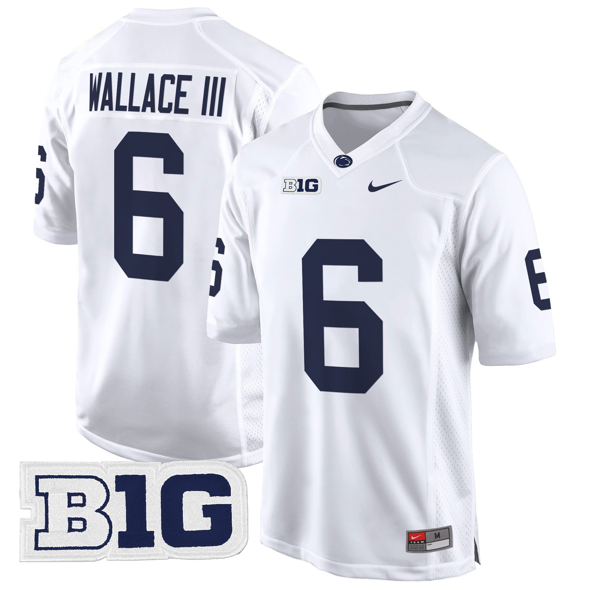 Penn State Nittany Lions 2024 Game Jersey – All Stitched – White – Harrison Wallace III Jersey