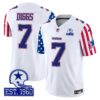 Cowboys American Style Vapor Limited Jersey – All Stitched – White – Trevon Diggs Jersey