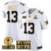 Cowboys Est. 1960 & We Dem Boyz Patch Gold Vapor Limited Jersey – All Stitched – White Gold – Michael Gallup Jersey