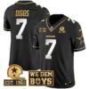 Cowboys Est. 1960 & We Dem Boyz Patch Gold Vapor Limited Jersey – All Stitched – Black Limited – Trevon Diggs Jersey