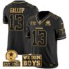 Cowboys Est. 1960 & We Dem Boyz Patch Gold Vapor Limited Jersey – All Stitched – Black Gold – Michael Gallup Jersey