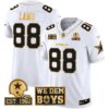 Cowboys Est. 1960 & We Dem Boyz Patch Gold Vapor Limited Jersey – All Stitched – White Gold – CeeDee Lamb Jersey