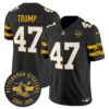 Pittsburgh Steelers Throwback 1933 Patch Vapor Limited Jersey – All Stitched – Black – Donald Trump Jersey