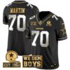 Cowboys Est. 1960 & We Dem Boyz Patch Gold Vapor Limited Jersey – All Stitched – Black Limited – Zack Martin Jersey