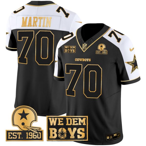 Cowboys Est. 1960 & We Dem Boyz Patch Gold Vapor Limited Jersey – All Stitched – Alternate – Zack Martin Jersey