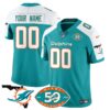 Custom Dolphins 1965-2024 – The Dolphins Jersey – All Stitched – Aqua Alternate Jersey