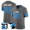 Custom Lions 313 King Of The North Jersey – All Stitched – Gray Jersey