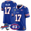 Bills 1959 – 2024 – The Bills Jersey – All Stitched – Josh Allen – 17 – Royal Jersey