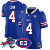 Bills 1959 – 2024 – The Bills Jersey – All Stitched – James Cook – 4 – Royal Jersey