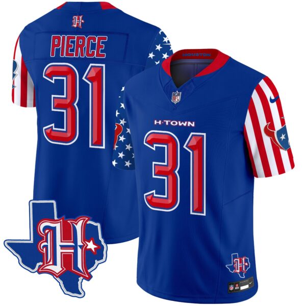 Houston Texans American Style Vapor Limited Jersey – All Stitched – Royal – Dameon Pierce Jersey