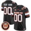 Oklahoma State Cowboys Leslie O’neal Patch Vapor Limited Custom Jersey – All Stitched – Black Jersey