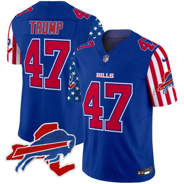 Bills American Style Vapor Limited Jersey – All Stitched – Royal – Donald Trump Jersey