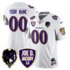 Custom Ravens Purple Rising 2024 Vapor Limited Jersey – All Stitched – White Jersey