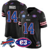 Bills 1959 – 2024 – The Bills Jersey – All Stitched – Stefon Diggs – 14 – Black Jersey