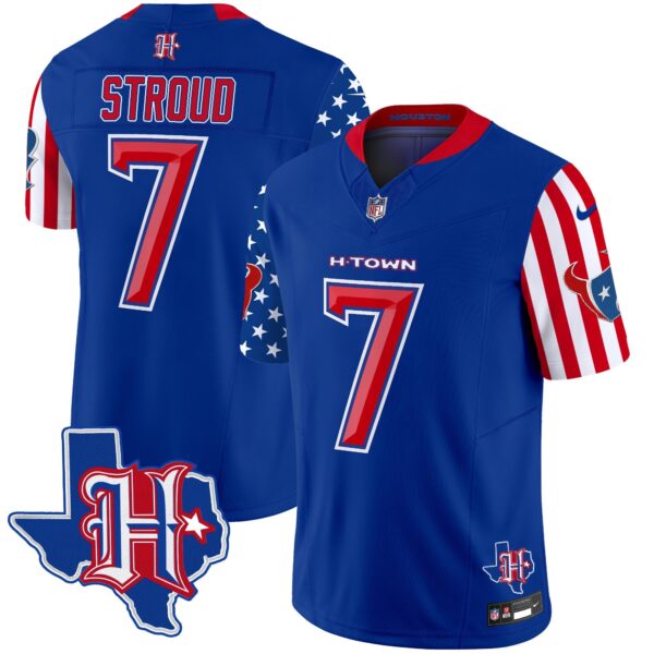 Houston Texans American Style Vapor Limited Jersey – All Stitched – Royal – C.J. Stroud Jersey