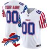 Bills American Style Vapor Limited Custom Jersey – All Stitched – White Jersey